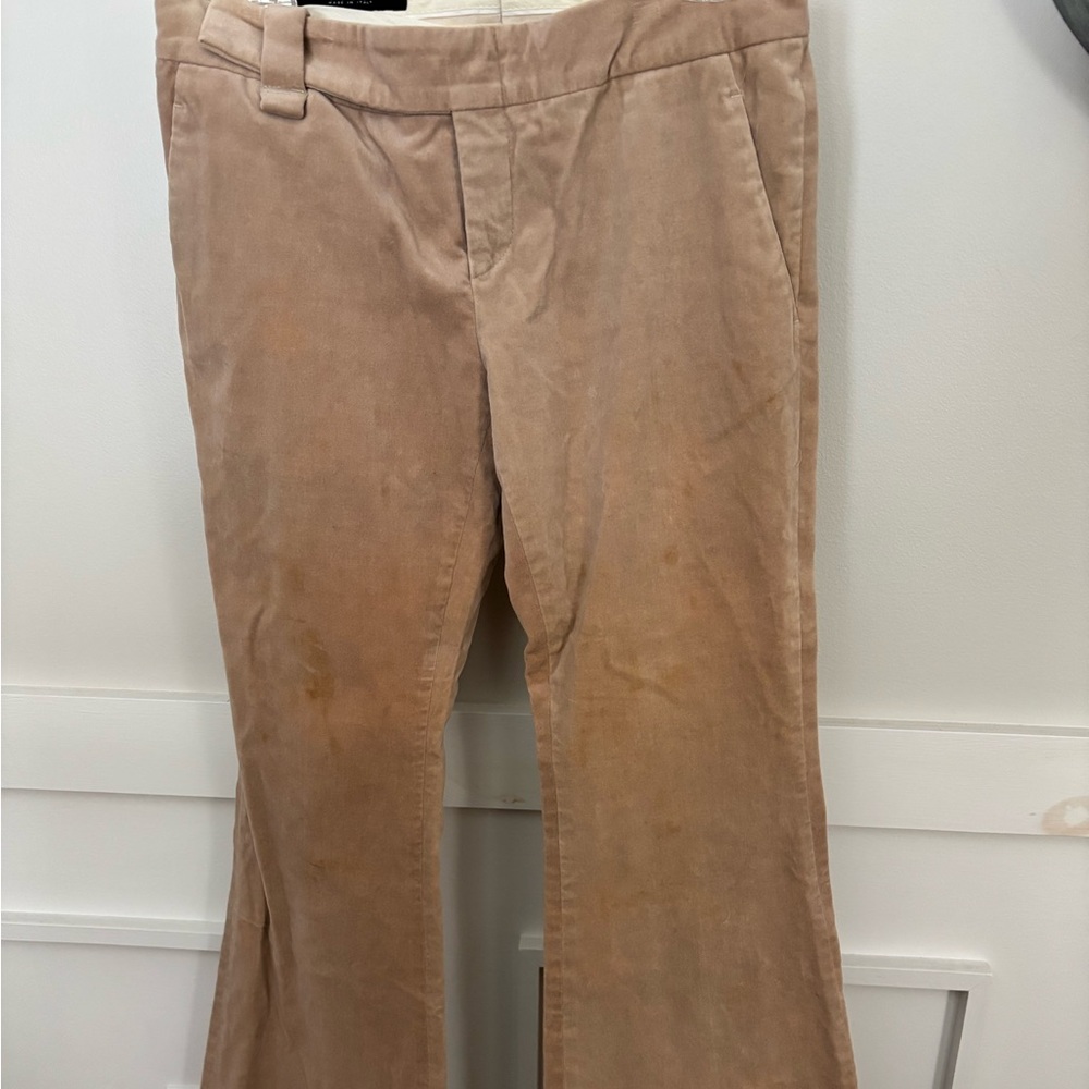 2002 GUCCI BY TOM FORD FLARED VELVET PANTS size 38